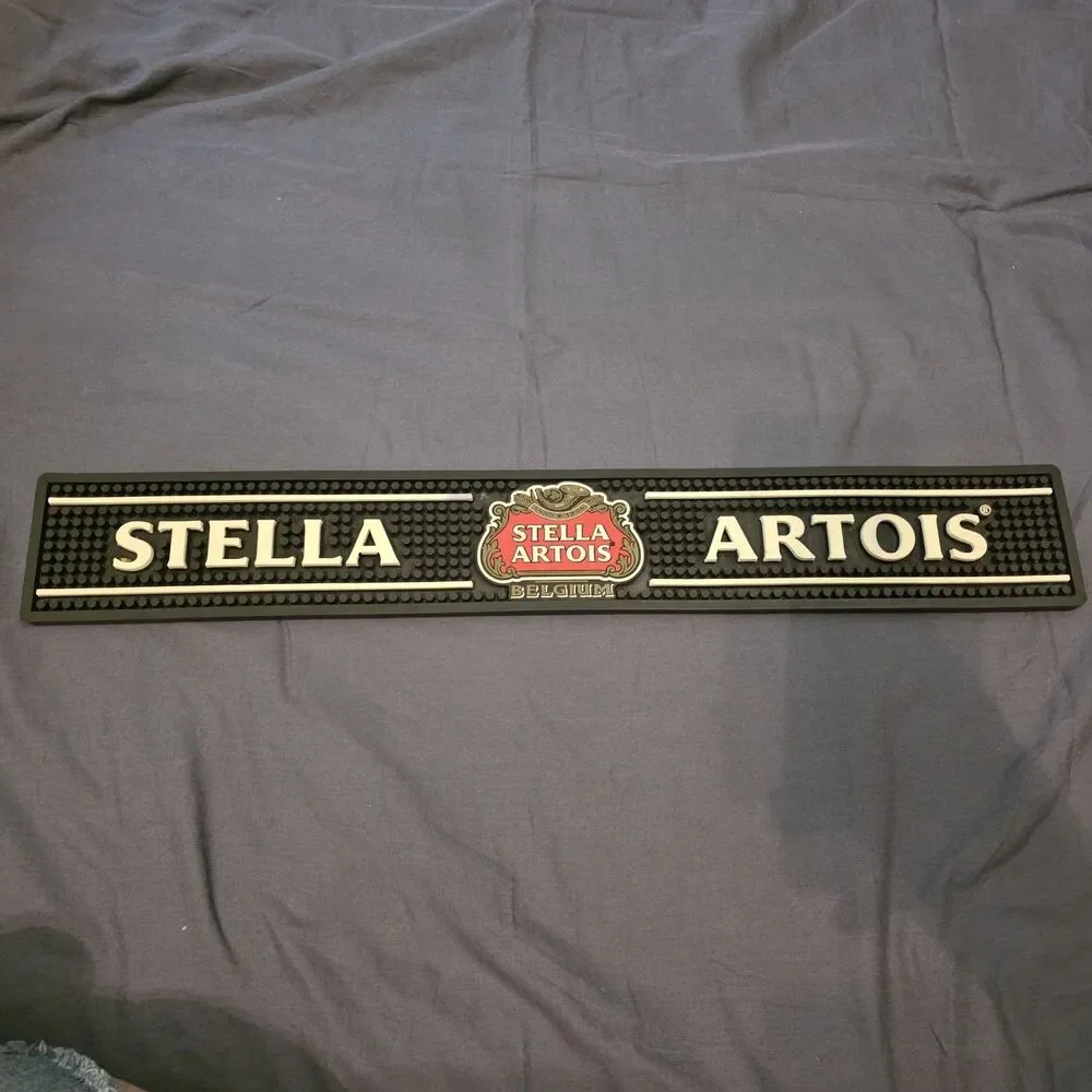 Stella Artois Belgium Bar Spill Rail Mat 24